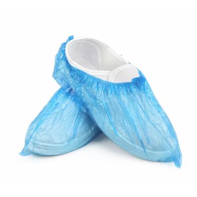 China High Quality Waterproof Anti-slip and Waterproof Blue Customized Sizes Disposable PE Shoe Covers for Stabilized Power Supplies for sale