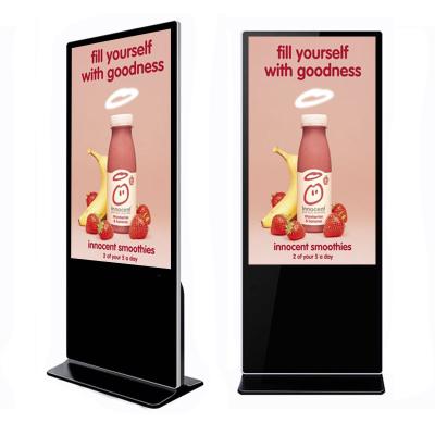 China 43 Inch Indoor Floor Standing Digital Signage and Display Totem LCD Touch Screen Kiosk Display Player Indoor Advertising Equipment for sale