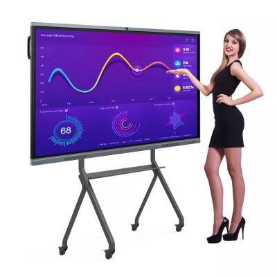 China 86inch Supplies Interactive Digital Smart Boards School Office Whiteboard Board Android LED Black White 86inches Glass 86inches for sale