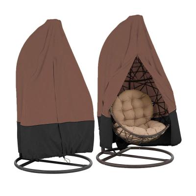 China Water Resistant Patio Furniture Covers Sun Protection 2 Seater Adult Swing Eggs Hanging Chair Cover for sale