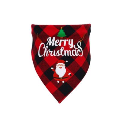 China Custom Logo Halloween Xmas Birthday Pet Personalized Adjustable Scarf Dog Bandana for sale