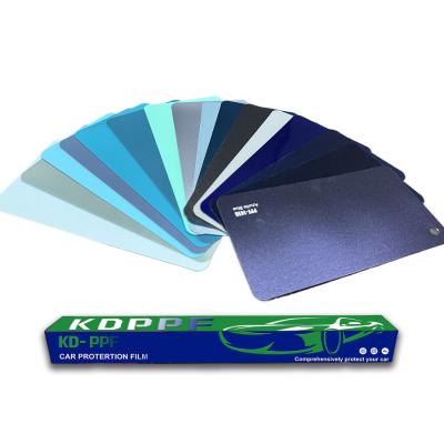 China 8 Mil Blue Series Anti Rain Spot Car Film Sand Proof Color Change PPF for sale