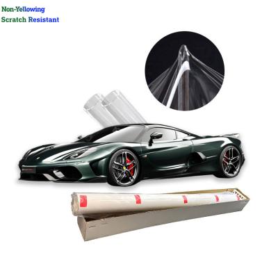 China 10 Mil Heat Repair Transparent TPU Paint Protection Film High Gloss Invisible Cloth PPF Anti Scratch for sale