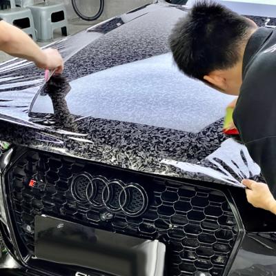 China Carbon Fiber PPF Premium TPU Film for Car Wraps Scratch-Resistant Available in Custom Sizes for sale