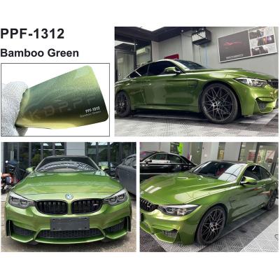 China Bamboo Green Color Paint Protection Film Ceramic Coating Color Shift Wrap for sale