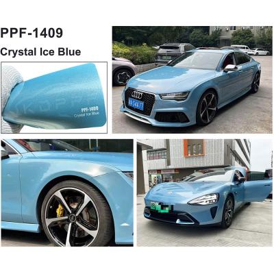 China Crystal Ice Blue Color Paint Protection Film Auto Repair Ashland Glue PPF Color Change Film for sale