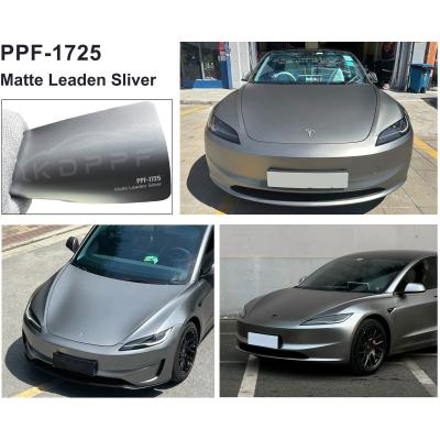 China Matte Leaden Sliver 60inchx53ft Color Paint Protection Film Self Healing Self Adhesive Color PPF for sale