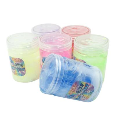 China Toy Trending Hot Products Soft Toy Slime Free Kid Supplies Mud Pots Crystal Mud Diy Cloud Snow Magic Soft Glow Fluffy Mud for sale