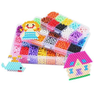 China PVA 3D DIY Kids Educational Toys Puzzles Sprinkle Magic Magic Aqua Bead Water Beads for sale