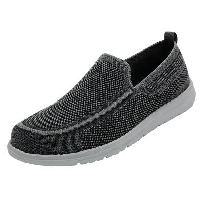 China ITAZERO anti-slip fly knit casual shoes summer slip on boat style lightweight walking shoes for men for sale