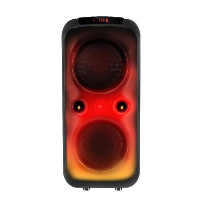 China Wireless Charger For 8 Inch Subwoofer Party Box Karaoke System Radio Mobile Phone Double Led Light Surround - Sound Speaker for sale