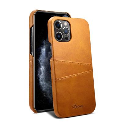 China Hot Selling Shockproof Slim Case Card-slot Case Shockproof Leather Cover For iPhone 13 pro Max Mini Case for sale