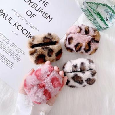 China For AirPods 1/2 Comfortable Leopard Skin Fur Protective Case For AirPods 2 Pro Case 3 for sale