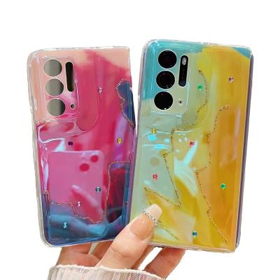 China Shockproof For Oppo Find N Case 3D Sparkle Stones Crystal Diamond Bling Glitter Soft TPU Shockproof Phone Case for sale