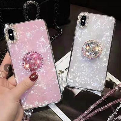 China Shockproof For Pearlescent-Gloss Shell Pattern Handmade Translucent Moto Song Lander Case Glitter Case for sale