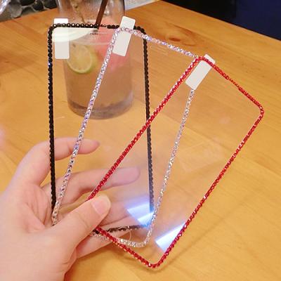 China FOR iPhone 13 Pro 3D Bling Maximum Luxury Sparkle Diamond For Samsung Phone Screen Protector For iphone 5D Tempered Glass Screen Protector for sale