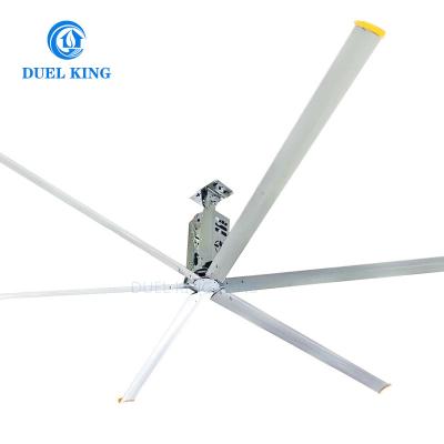 China Large Workshop Duel King 26ft Gearbox Large Industrial Ceiling Fan For Workshop for sale