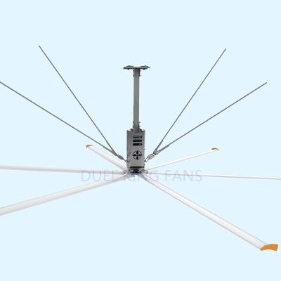 China 22FT 6.6M Giant Industrial Ceiling Fans Hotels Gear Box Type For Logistics for sale