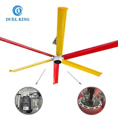 China Hotels Warehouse 22ft Blades Industrial Aluminum Ceiling HVLS Fan for sale