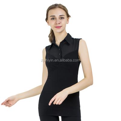 China Women Anti-Static Mesh Sleeveless Sport Wear Dry Fitted Shirt for sale