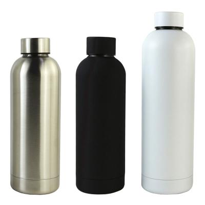 China Sustainable Hot Selling Double Wall 18/8 Stainless Steel Heat Insulation Sports Water Bottle For Outdoor Travel for sale