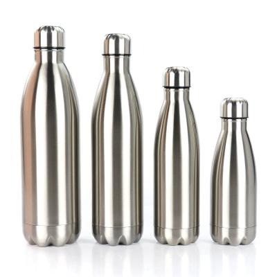 China 350ml 500ml 750ml Cola Shape Bottle Food Grade Stainless Steel Sustainable Double Wall Insulated Water Bottle Custom Logo for sale