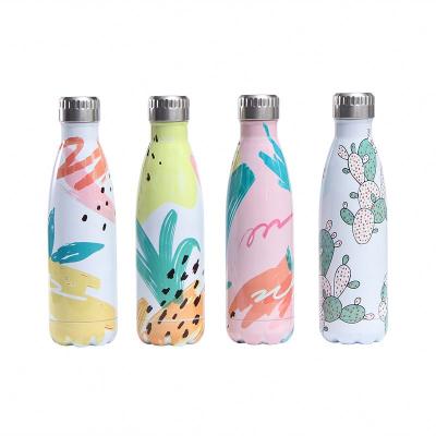 China Sustainable Eco-friendly Double Wall Vacuum Insulated Leak Proof Cola Shape Water Bottle Stainless Steel Water Bottle for sale