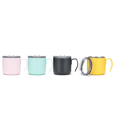 China Viable Factory Wholesale Stainless Steel Coffee Mugs Vacuum Clean Reusable Coffee Cup With Lid for sale