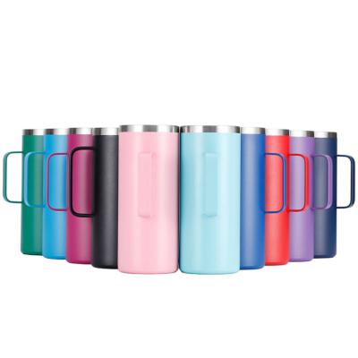 China OEM/ODM Sustainable 32oz Vacuum Flask Fashionable Stainless Steel Eco-friendly Coffee Mug With Long Handle And Lid for sale