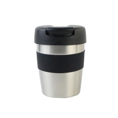 China 18/8 Double Wall Stainless Steel 8oz 12oz Sustainable Custom Small Travel Coffee Mug With Lid for sale