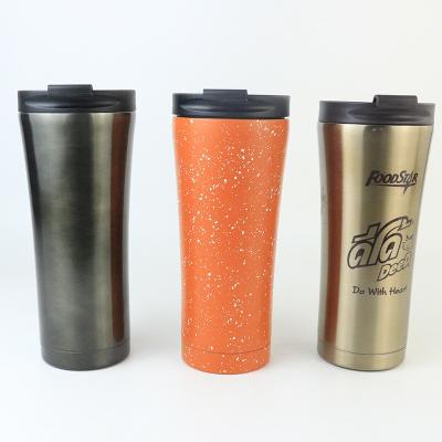 China 18/8 Stainless Steel Coffee 500ml Tumbler Vacuum Insulated Camping Travel Mug Viable Tea Flask With Lid for sale