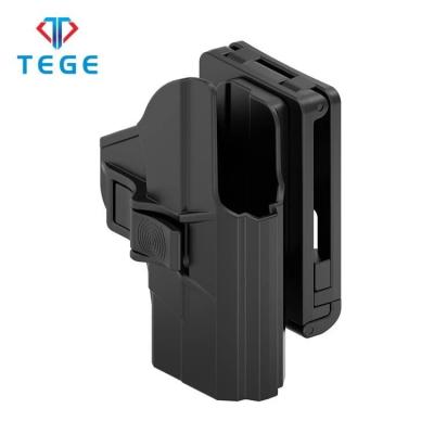 China TEGE 60 Degree Adjustable Index Finger Release Holster Polymer Holster For S&W M&P Shield With Belt Clip for sale