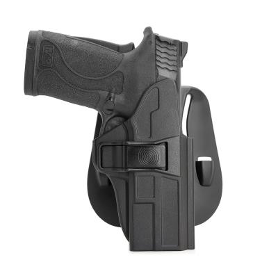 中国 Black Tactical Military Police Pistol Tactical Gun Holster For S&W M&P 9mm/ .380 Full Size .40 Right Hand 販売のため