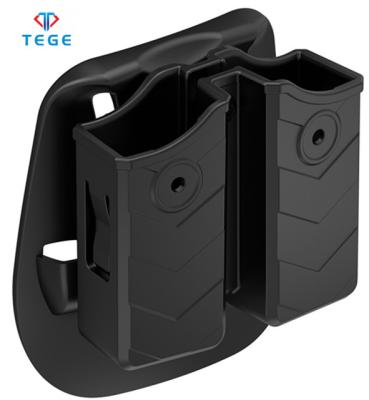 China Universal Double Stack Magazine Pouch with 60 Degree Rotate Paddle and Belt Clip Attachment for sale