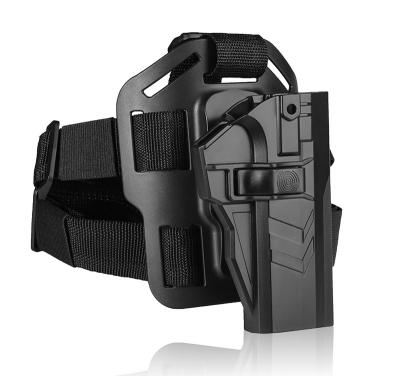 China TEGE OWB Polymer Gun Holster For CZ 75 SP-01 Shadow Matched Drop-leg Platform Attachment Leg Holster 360 Degree Auto-Adjusting for sale