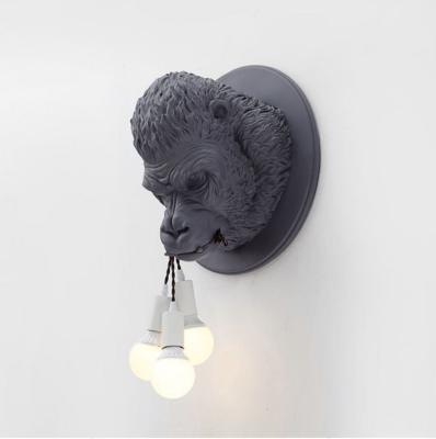 China Modern Retro Resin Light Kingkong Wall Lamp Resin Wall Light Modern for sale