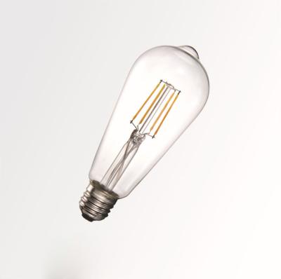 China Residential Dimmable E27 4W ST64 Vintage Edison LED Filament Warm White Light Bulb for sale