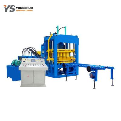 Китай QT 4-15 Hydraulic Hollow color surface pavement cement brick block machine продается