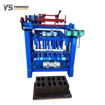 China QMJ 4-35 full set semi automatic Hollow cement block making machine Te koop