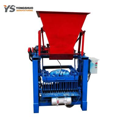 China 4-35moulding Semi Automatic Hollow Block concrete cement brick making machine Te koop