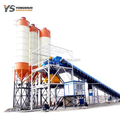 Китай Automaticplant small HZS 50 Concrete Batching Plant 50m3/h wet mix concrete mixing продается