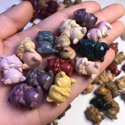 China China Wholesale Crystal Animal Carving Semi Precious Stone Mini Small Carving For Gift for sale