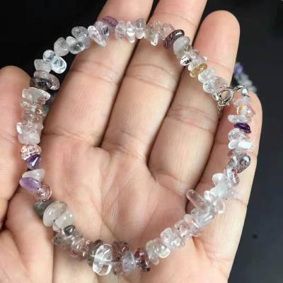 China Environmental Protection Amazon Charm Natural Crystal Super Seven Brace Lace Selling Bracelet Best For Charm for sale