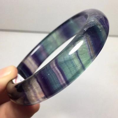 China Environmental protection natural wholesale quartz crystals fluorite stone colorful bracelet around the crystal bracelet for sale