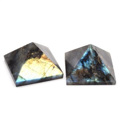 China Natural Tower Crystal Labradorite Pyramid China Healing Quartz Crystal Labradorite Pyramid for sale