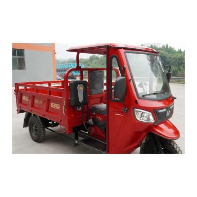 China Adult Moped Tricycle Gasoline Dump Truck Motorcycle for Heavy Duty Cargo Transportation for sale