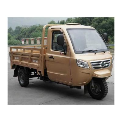 China Front Drum Rear Drum Brake System Enclosed Cabin Cargo 3 Wheel Motorcycle Tricycle Gasoline Powered for sale