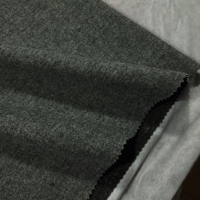 China High quality fashion anti pill recycled 100% polyester wool look soft hand feeling fabric for clothes in 2022 for sale