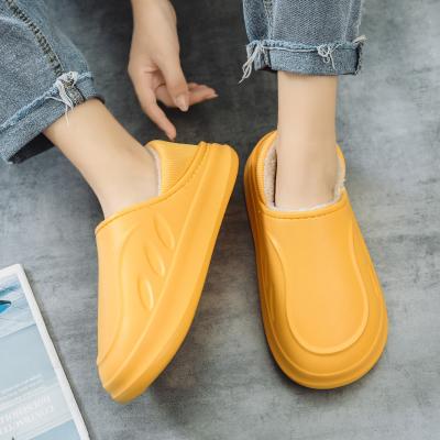 China CUSHIONING Waterproof Shoes EVA Upper Material Warm Cotton Ladies Cotton Shoes Boy Outdoor Rubber Slippers for sale