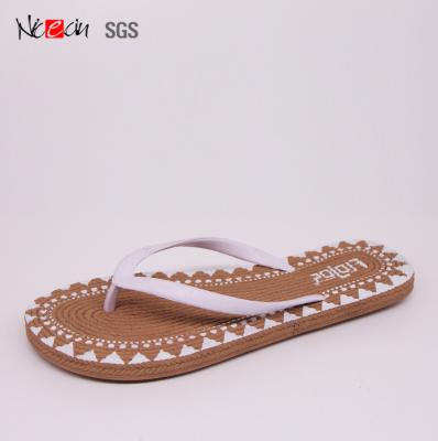 China High Quality Fiasco Anti-slippery Eva Foam Women Beach Sandal Flip Flops Manufacturers Fashion Flip for sale